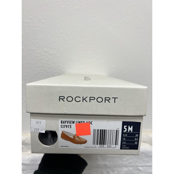 Rockport Bayview Faux Fur Lined Moc Women's Tan Loafers 5 M - Picture 9 of 9